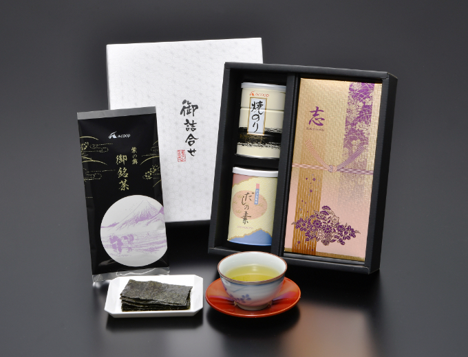 お茶 紫の舞・焼きのり・だしセット